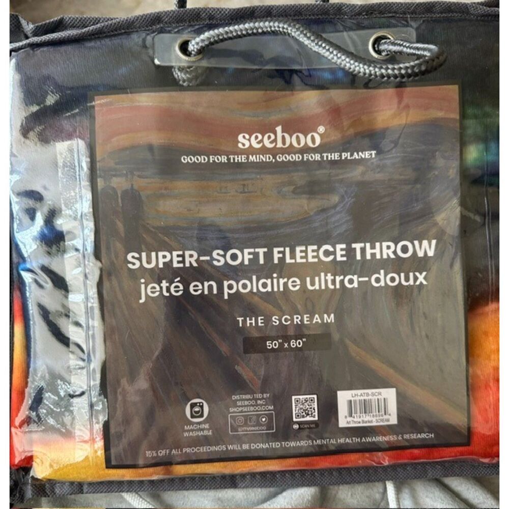 The Scream Super Soft Fleece Throw Blanket 50x60